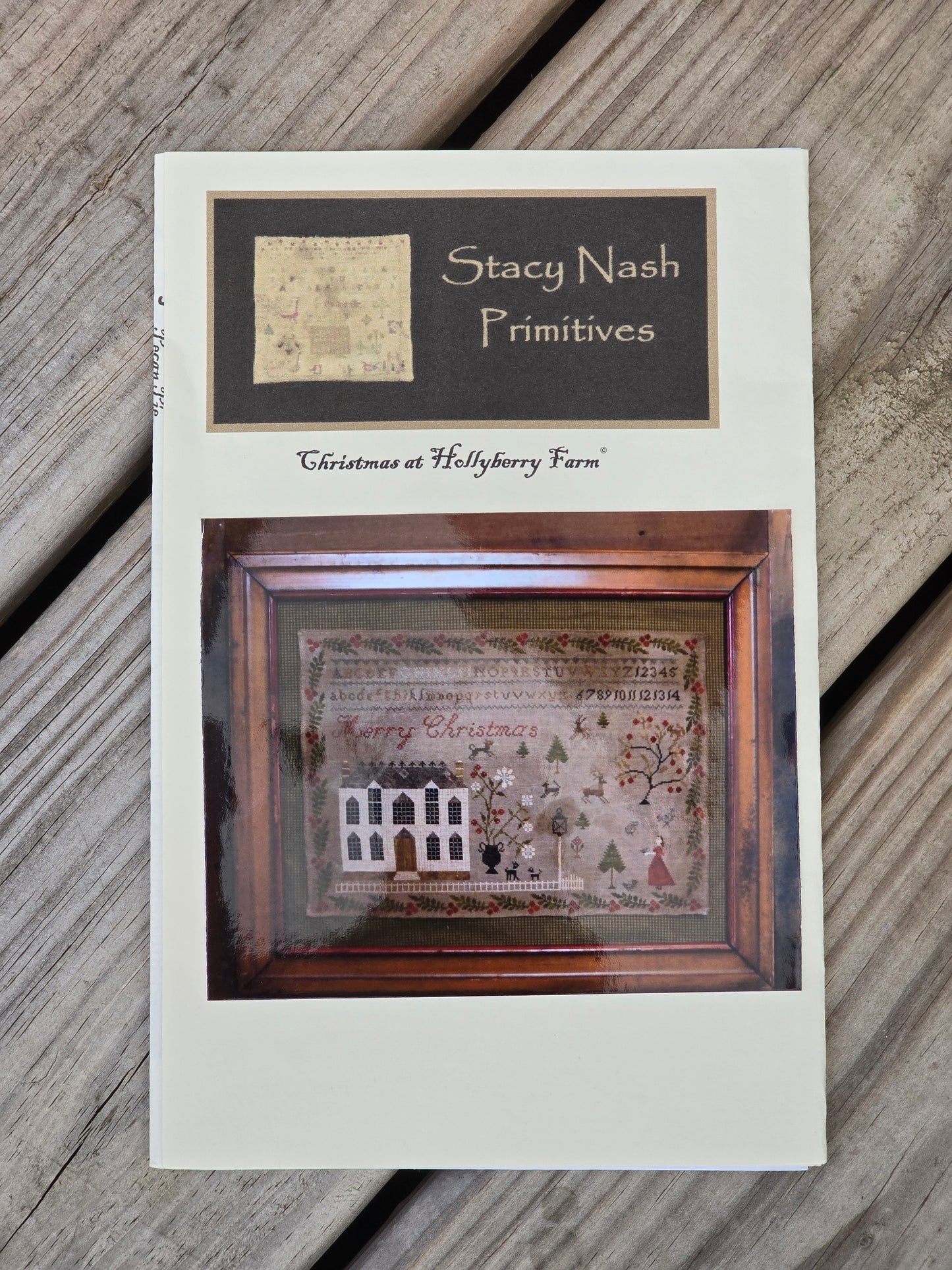 Stacy Nash Primitives - Christmas at Hollyberry Farm - Cross Stitch Pattern