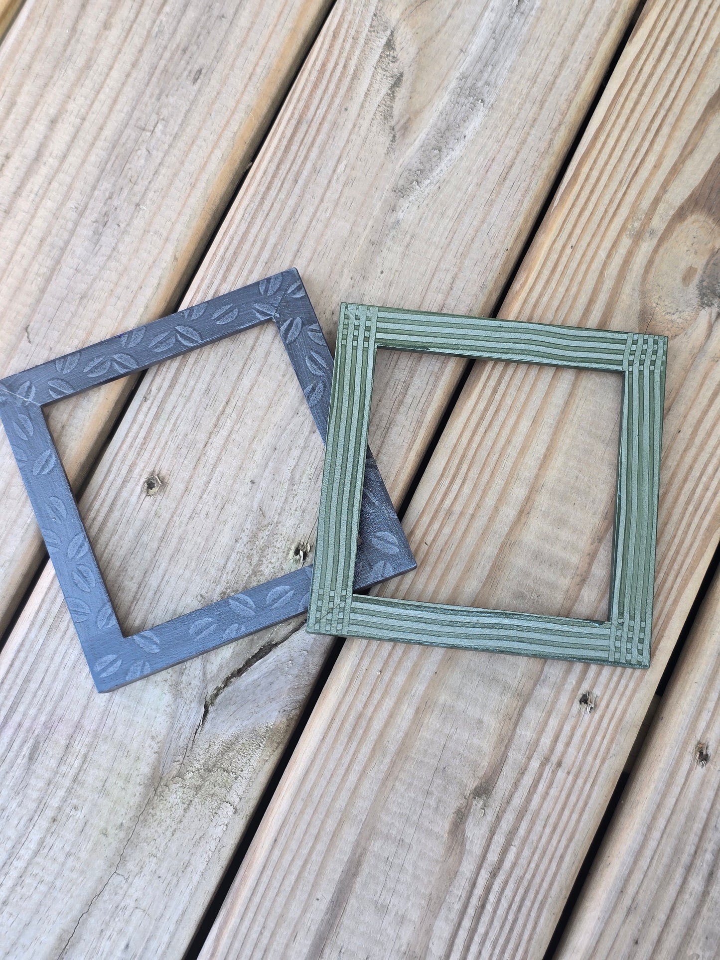 Wooden Picture Frame - 5” x 5” Square - Home Decor