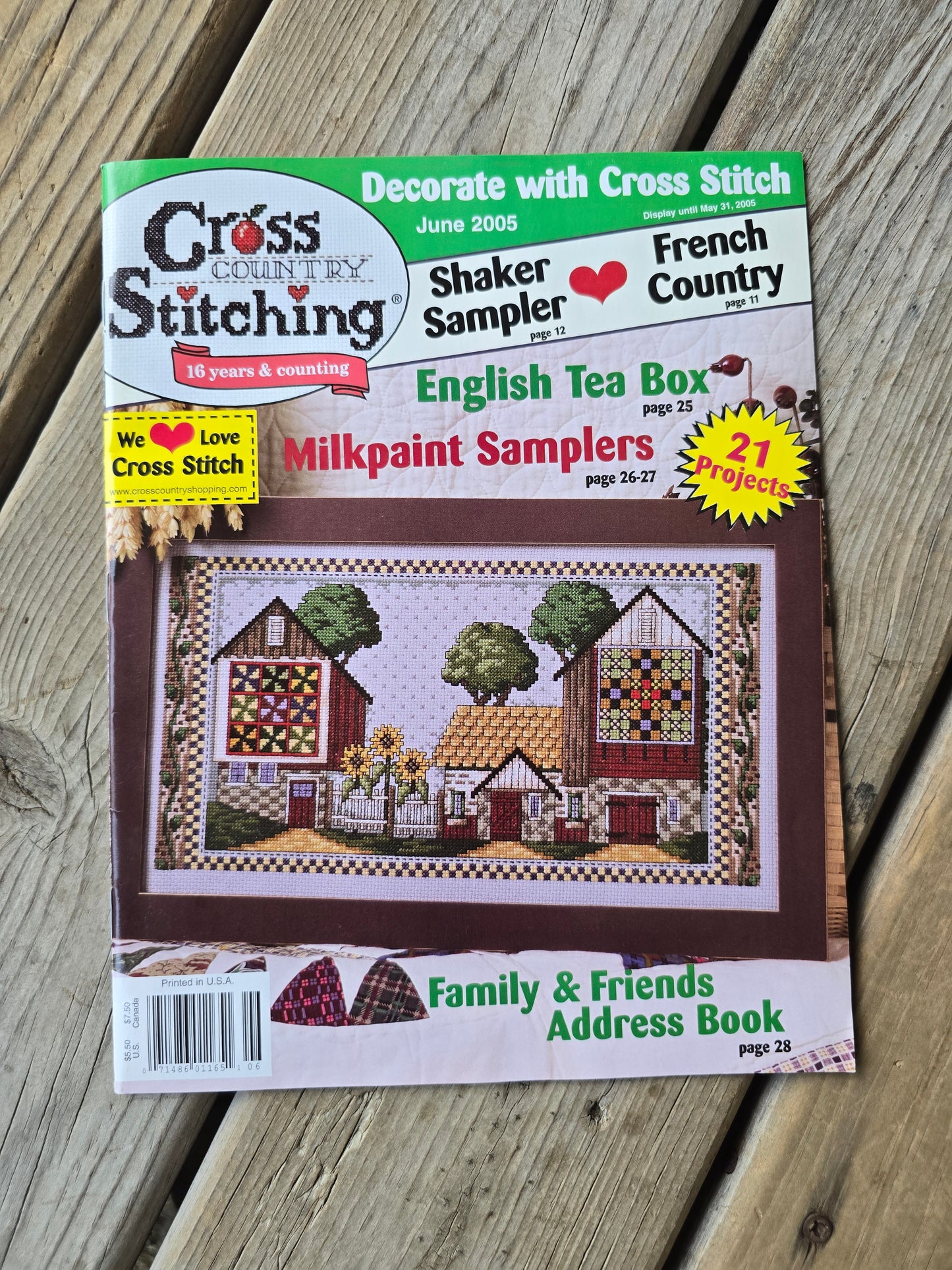 Cross Country Stitching Magazine - 2005 Bundle