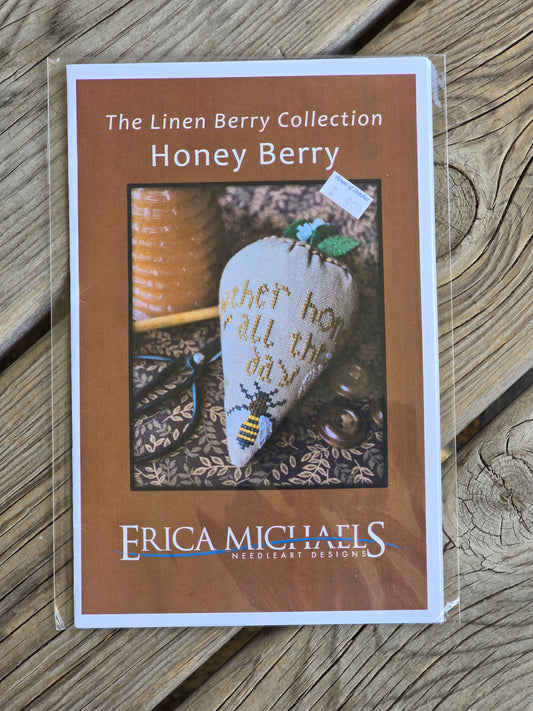 Erica Michaels - The Linen Berry Collection - Honey Berry - Cross Stitch Pattern