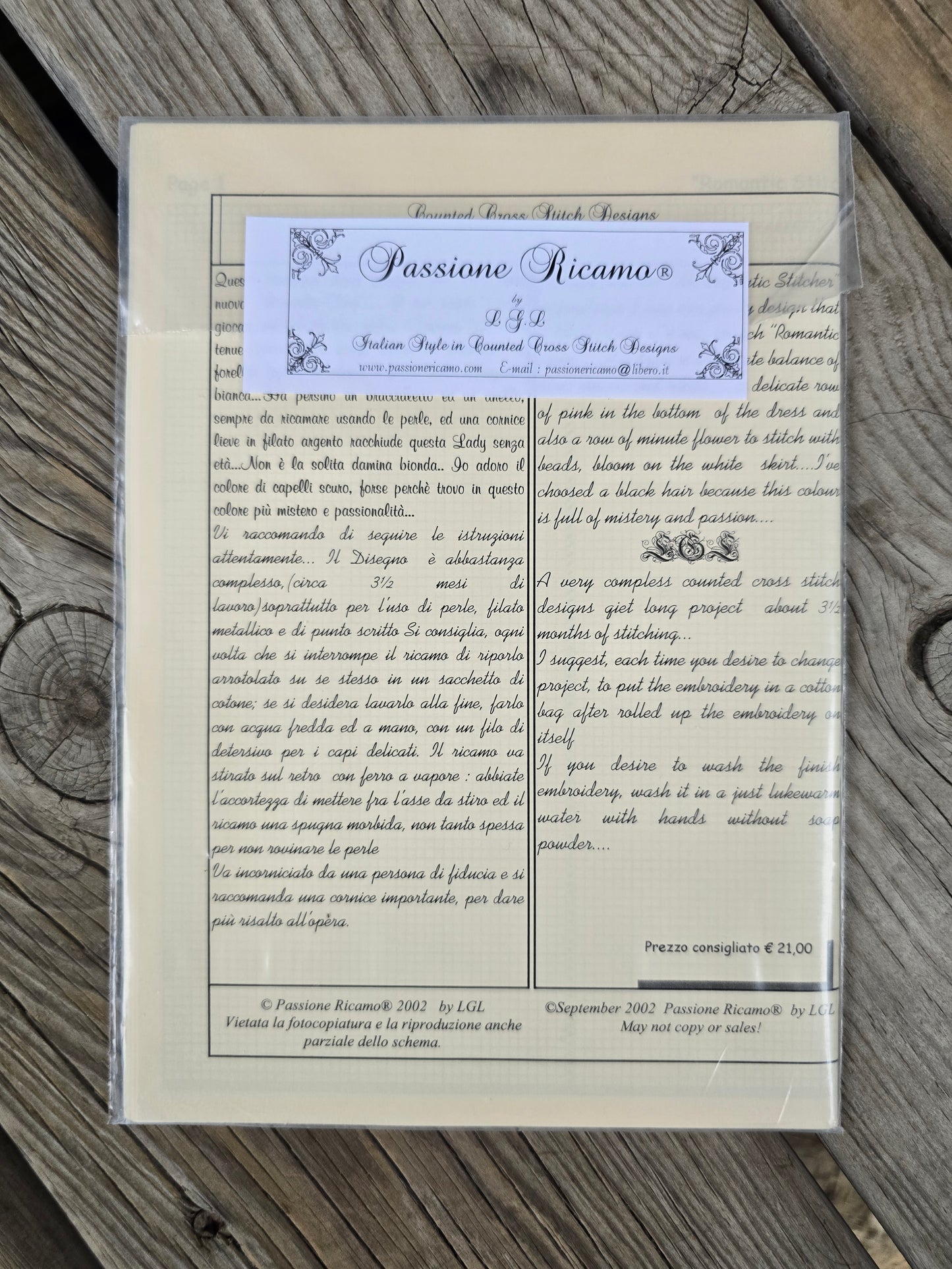 Passione Ricamo - Romantic Stitcher - Cross Stitch Pattern
