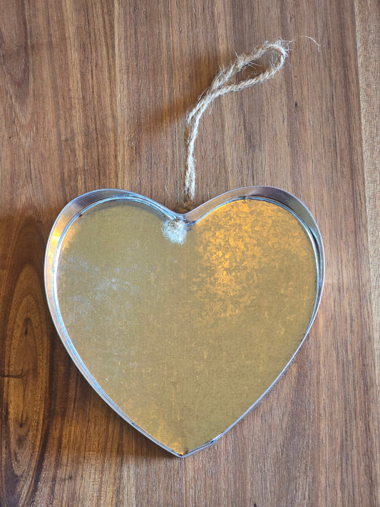 Hanging Tin Heart