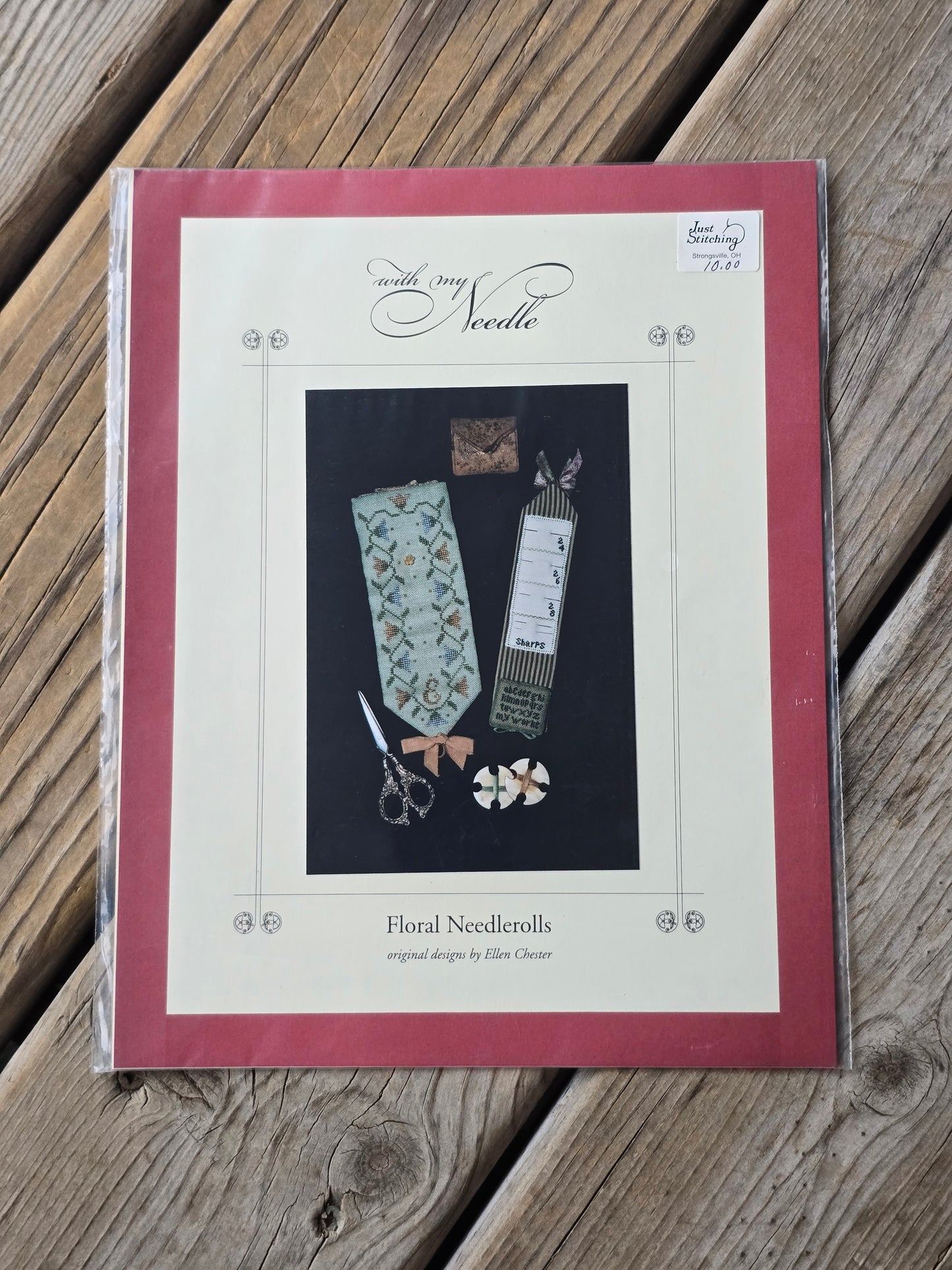 With My Needle - Floral Needlerolls - Cross Stitch Pattern
