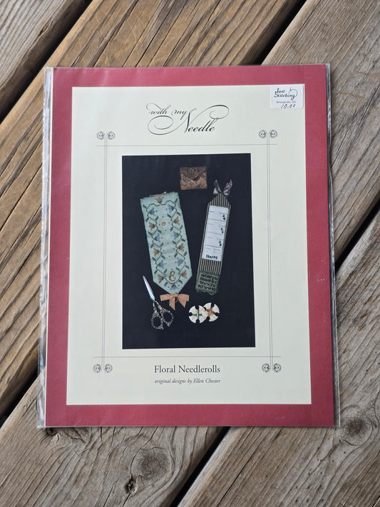 With My Needle - Floral Needlerolls - Cross Stitch Pattern