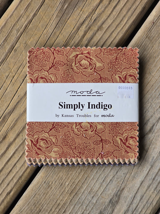 Moda - Simply Indigo - Quilting Fabric - Charm Pack