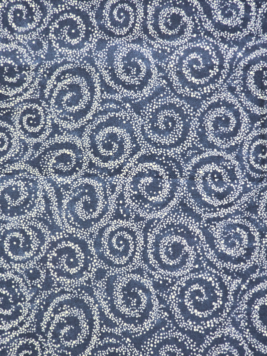 SSI - Debbie Mumm - Navy Swirl - Quilting Fabric - 1 Yard