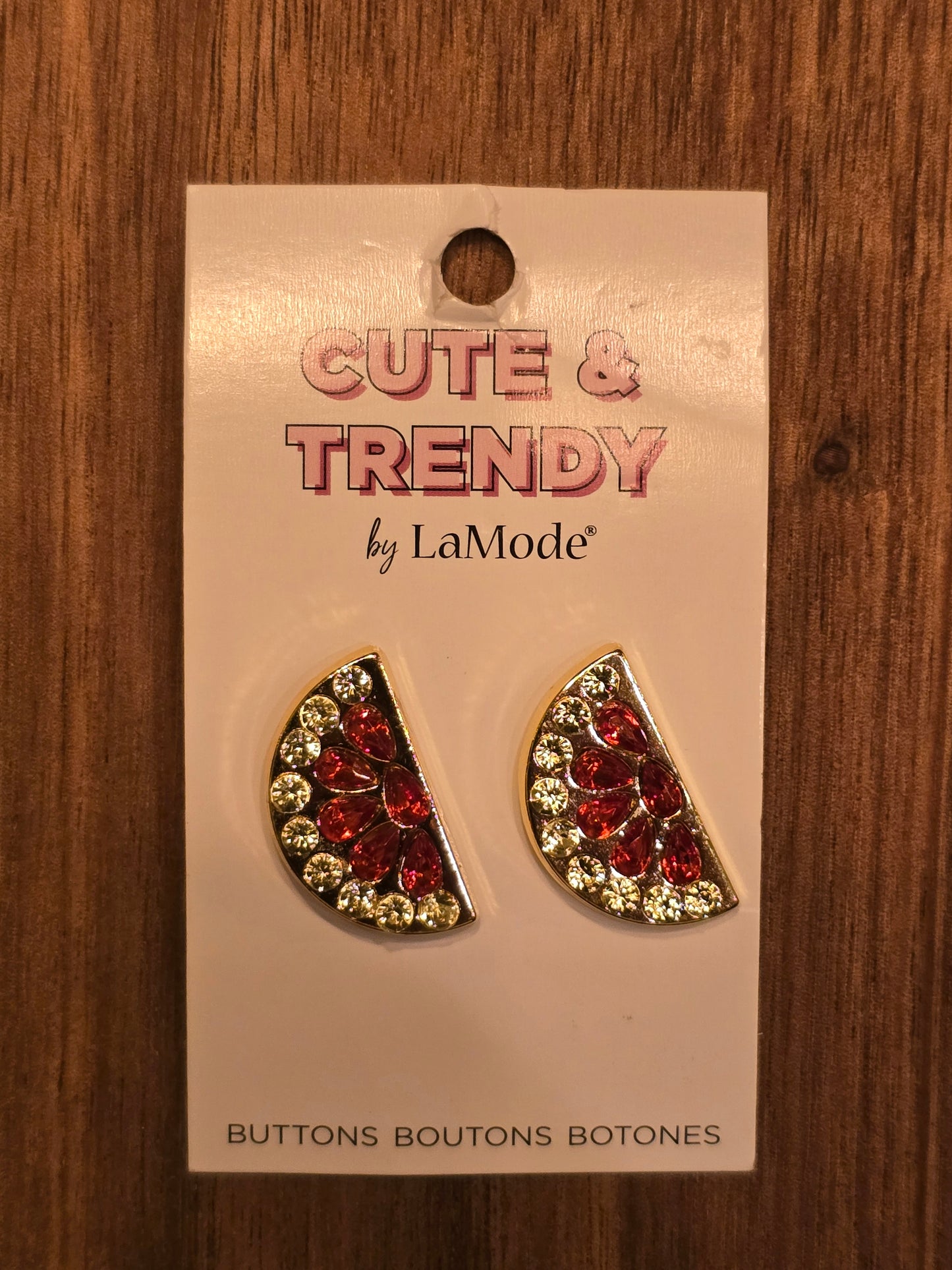 LaMode - Cute & Trendy - Watermelon Buttons