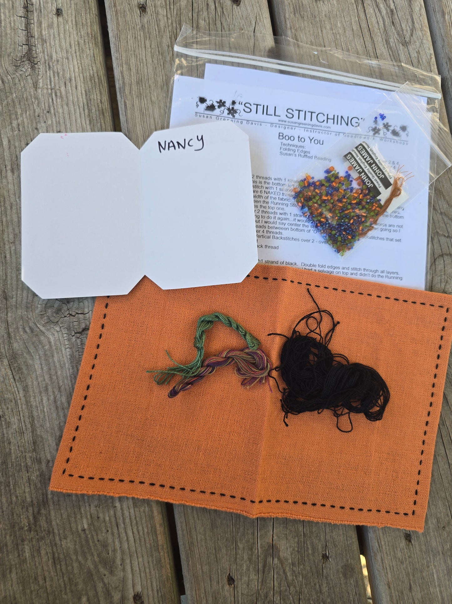 Still Stitching - Boo to You - Cross Stitch Kit