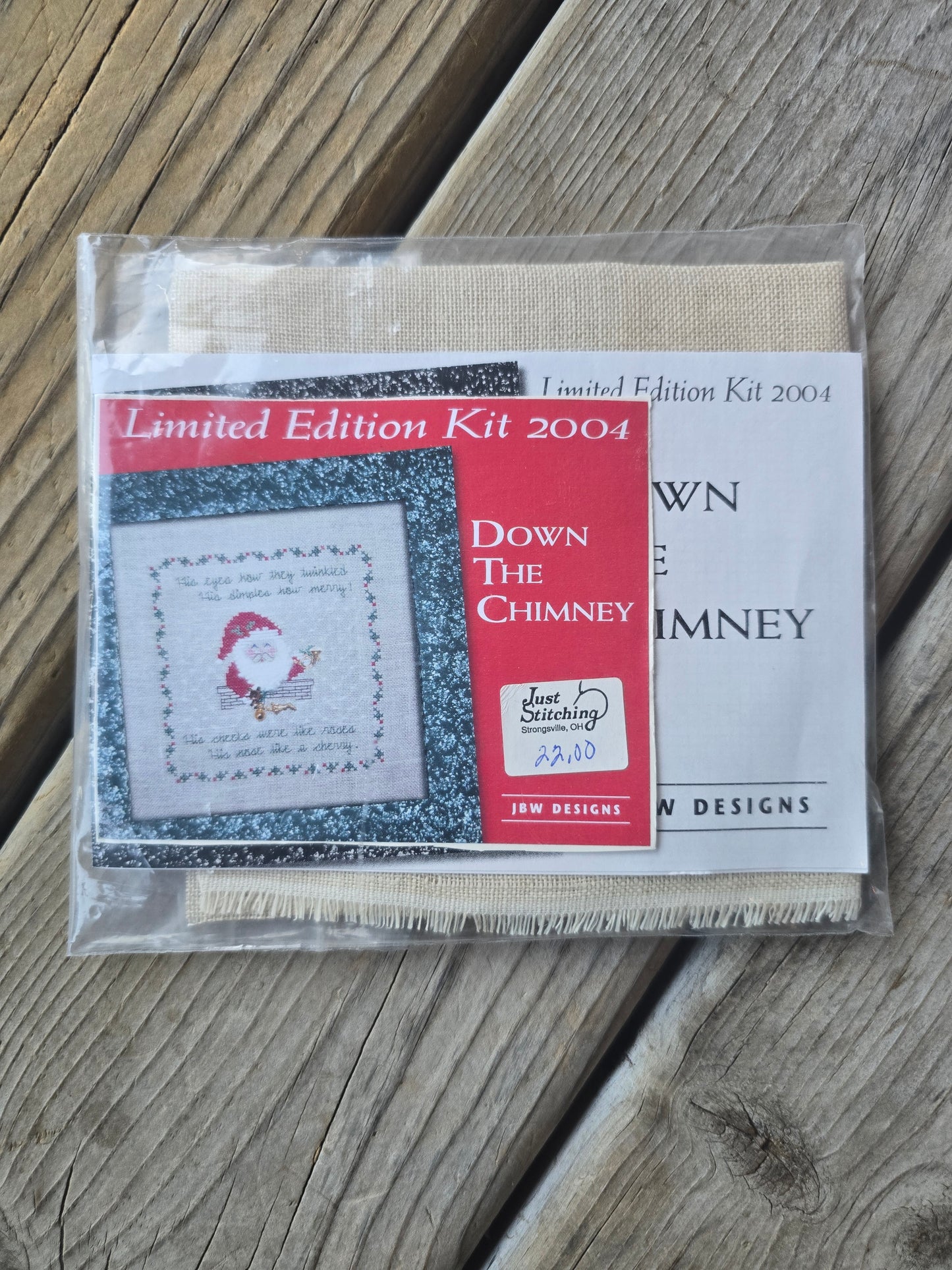 JBW Designs - Limited Edition Kit 2004 - Down the Chimney - Cross Stitch Kit