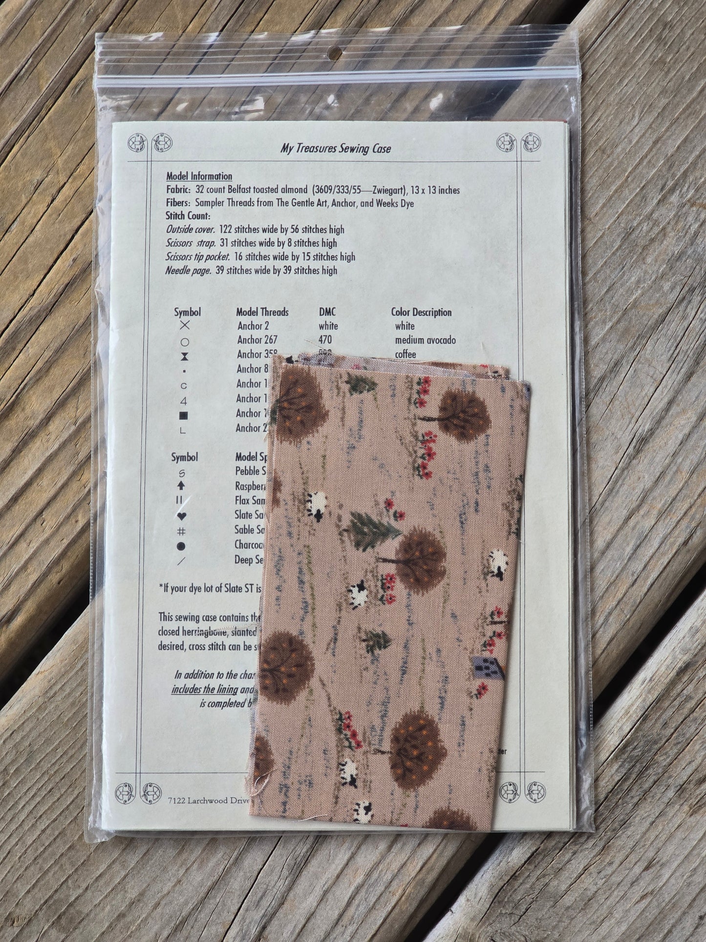 With My Needle - My Treasures Sewing Case - Cross Stitch Pattern
