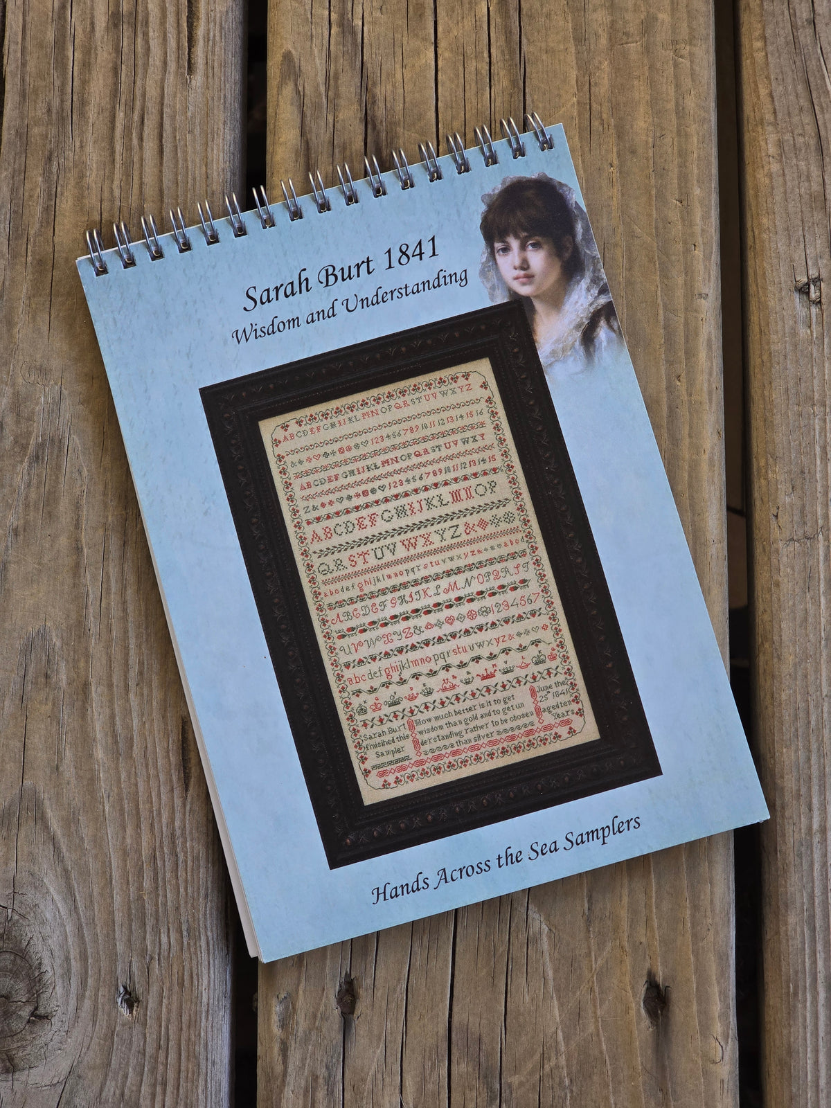 Hands Across The Sea Samplers - Sarah Burt 1841 - Cross Stitch Pattern Booklet