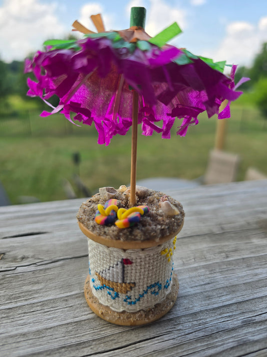 Faithwurks - Beach - Seasonal Spool Decoration