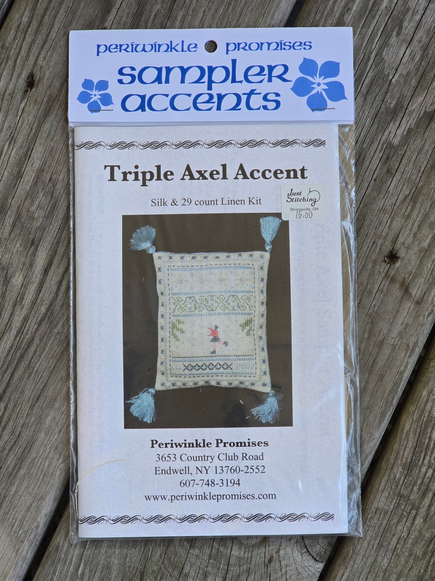 Periwinkle Promises - Triple Axel Accent - Sampler Accents - Cross Stitch Kit