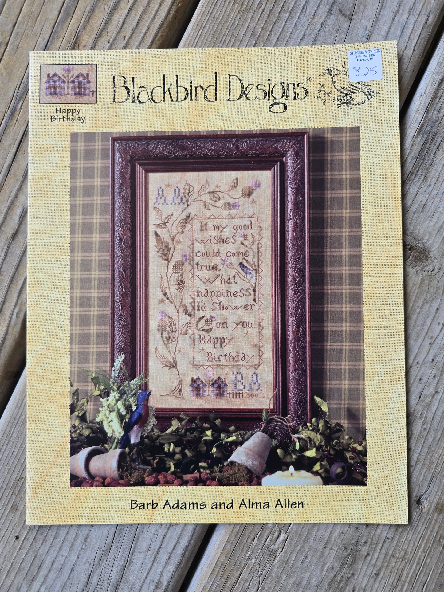 Blackbird Designs - Happy Birthday - Cross Stitch Pattern
