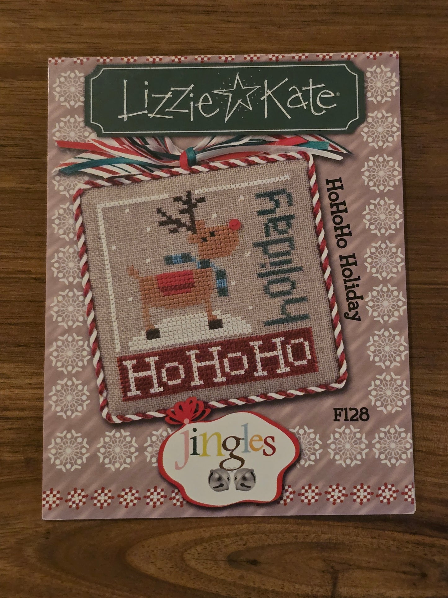 Lizzie Kate - Jingles - HoHoHo Holiday - F128- Cross Stitch Pattern