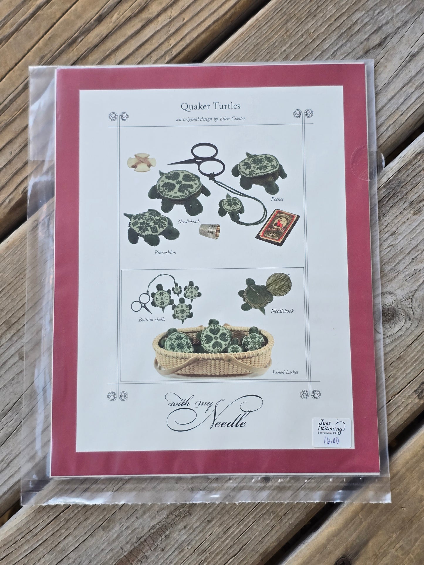 With My Needle - Quaker Turtles - Cross Stitch Pattern