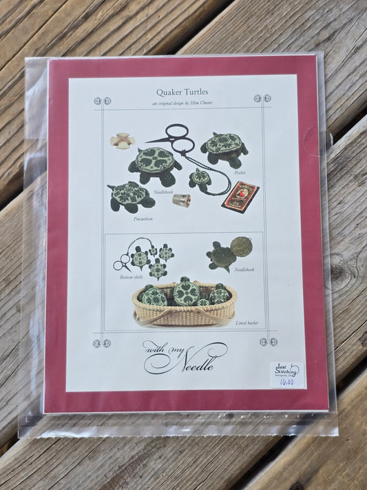 With My Needle - Quaker Turtles - Cross Stitch Pattern