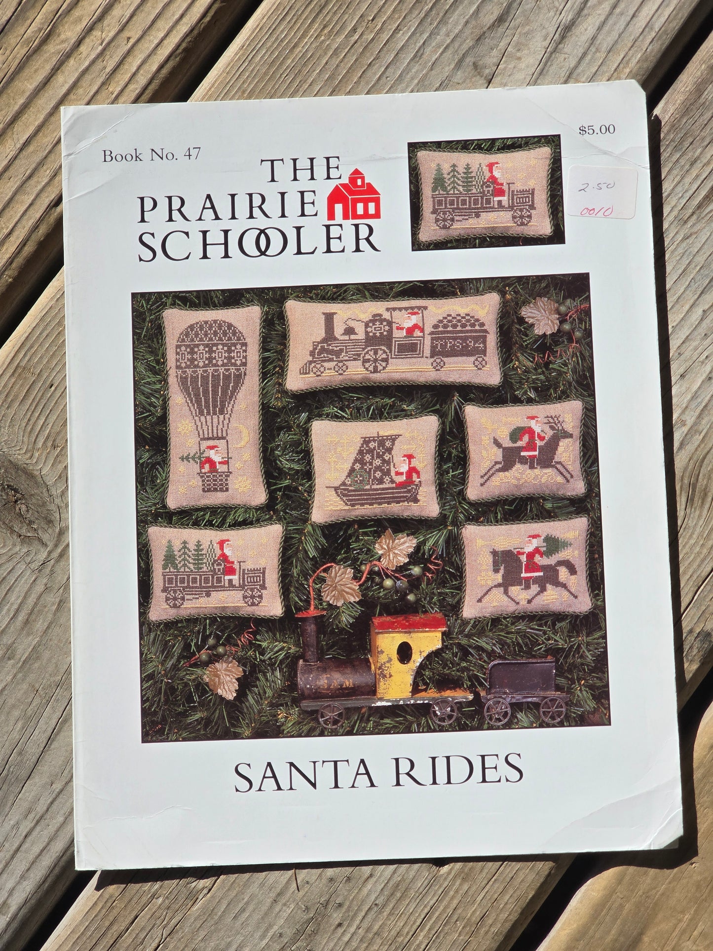 The Prairie Schooler - Santa Rides - Book No. 47 - Cross Stitch Pattern