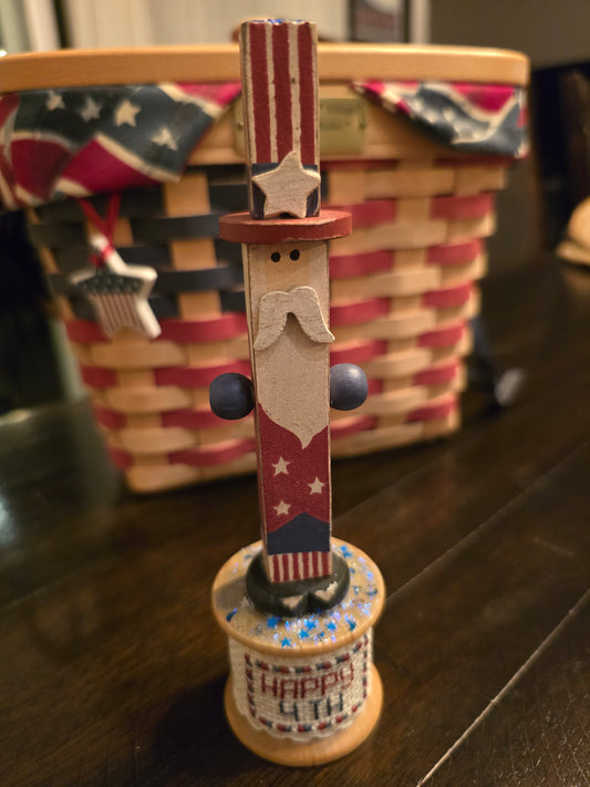 Faithwurks - Happy 4th - Seasonal Spool Decoration