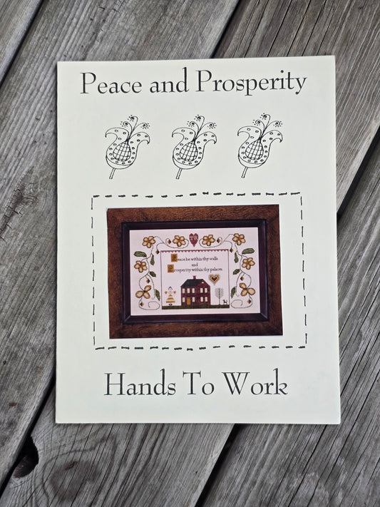 Hands To Work - Peace and Prosperity - Cross Stitch Pattern