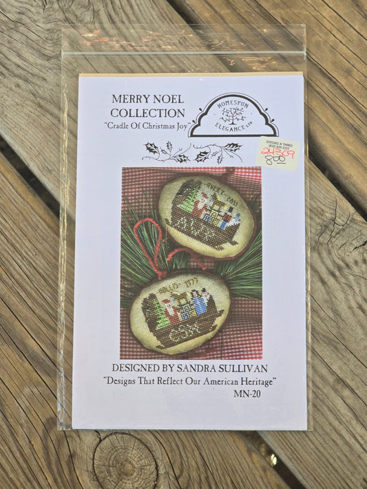 Homespun Elegance - Merry Noel Collection - Cradle of Christmas Joy- Cross Stitch Pattern