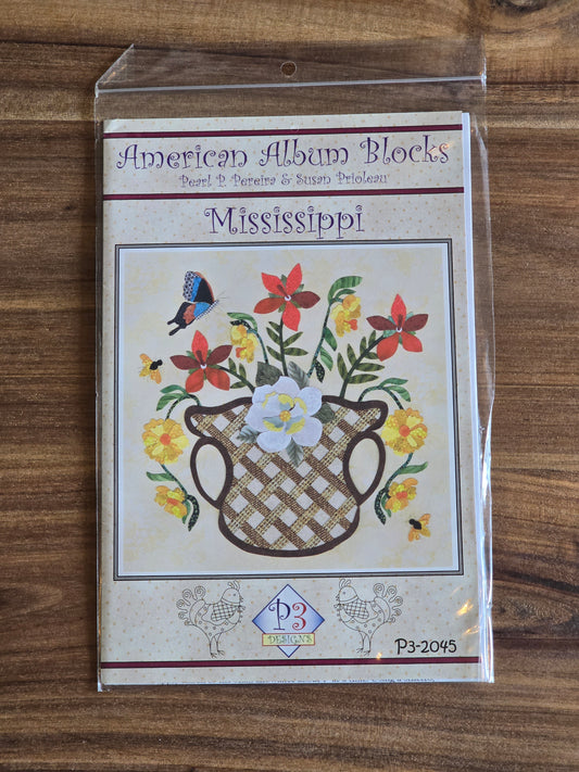 P3 Designs - American Album Blocks - Mississippi - Applique Pattern