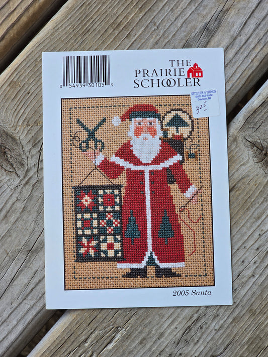 The Prairie Schooler - 2005 Santa - Cross Stitch Pattern