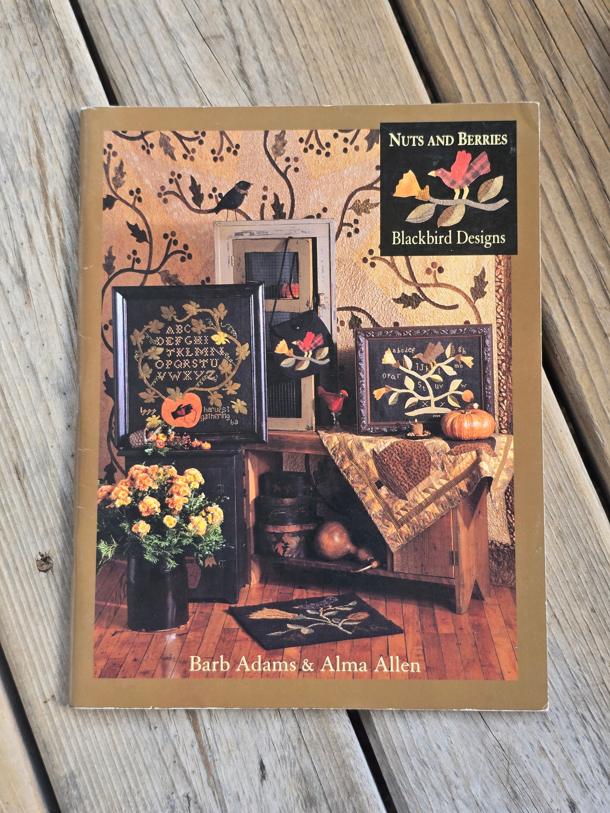 Blackbird Designs - Nuts and Berries - Quilt and Cross Stitch Pattern Book