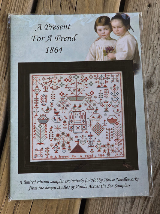 Hands Across The Sea Samplers - A Present For A Friend - Cross Stitch Kit