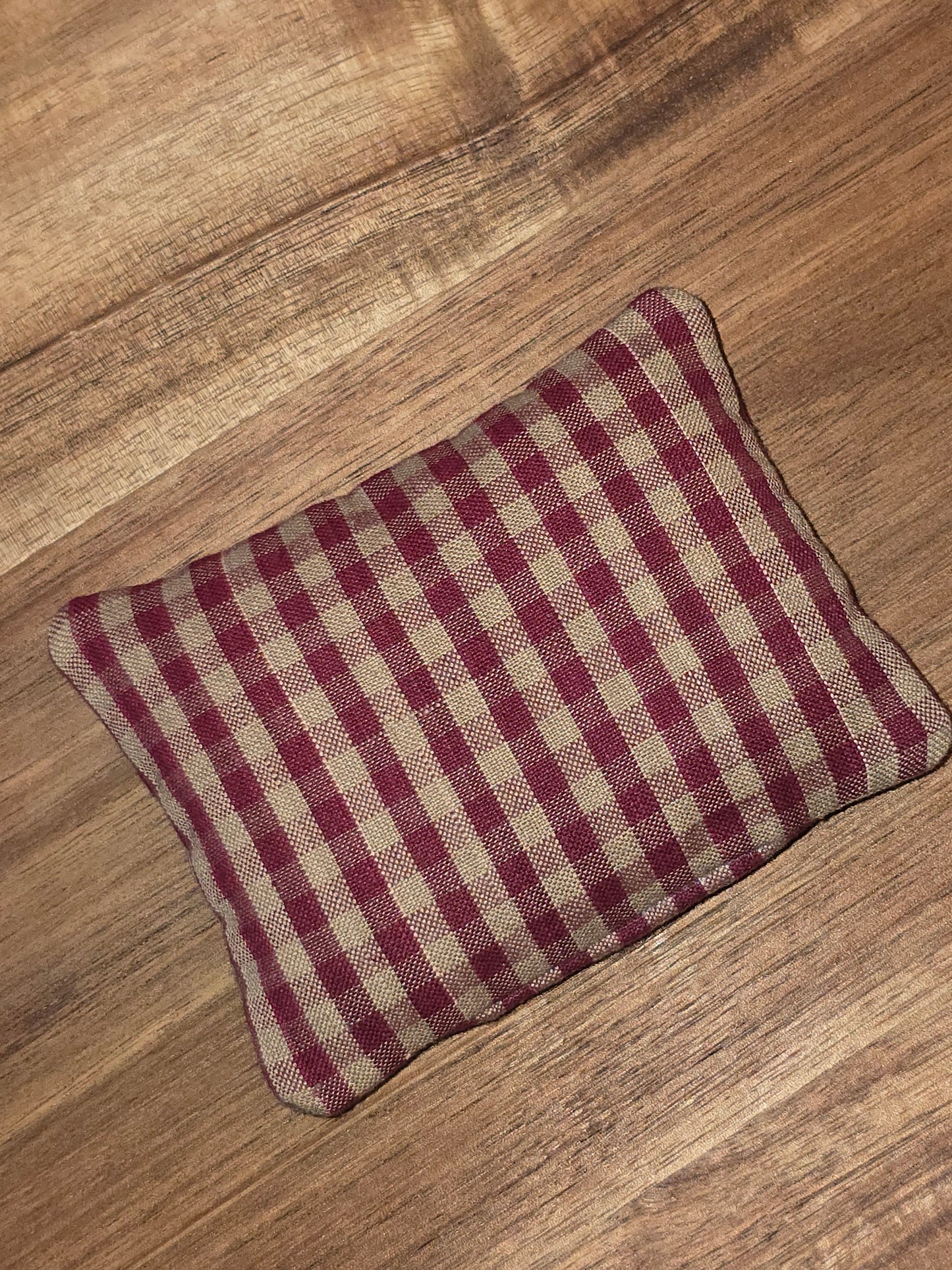 Primitive Cross Stitched Quote Pillow - Love is a Heart full of Angel Wings- Bowl Filler or Pincushion