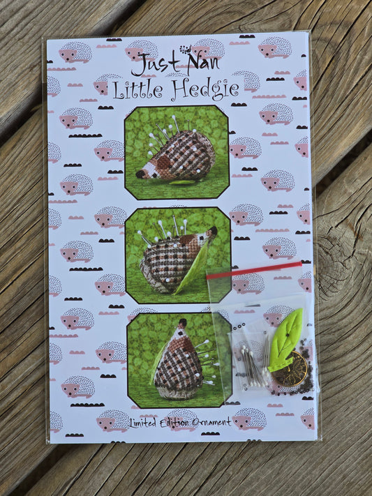 Just Nan - Little Hedgie - Limited Edition Ornament - Cross Stitch Pattern
