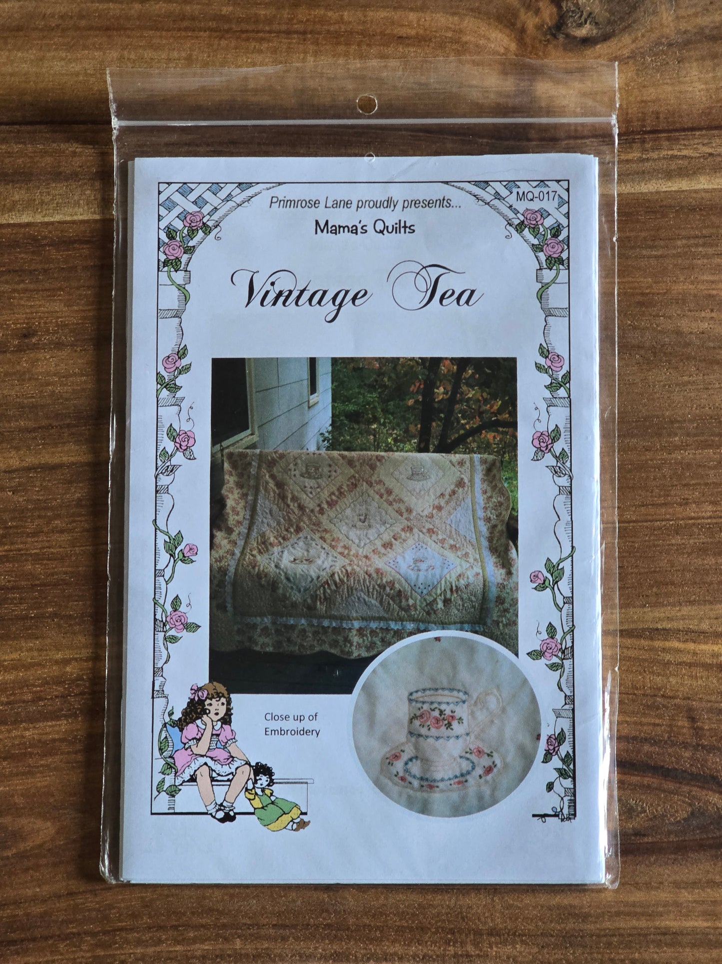 Primrose Lane - Vintage Tea - Embroidery and Quilt Pattern