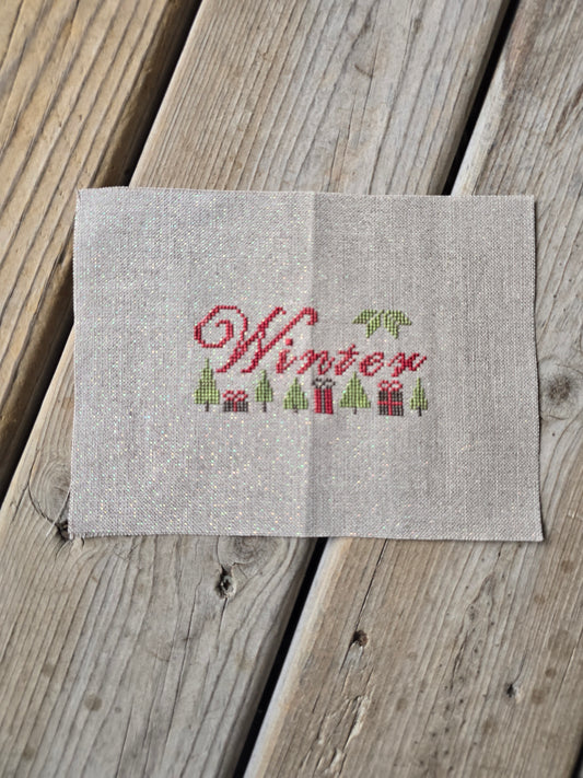 Winter - Completed Cross Stitch