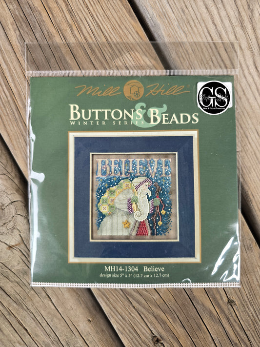 Mill Hill - Buttons & Beads Series - Believe - Cross Stitch Kit