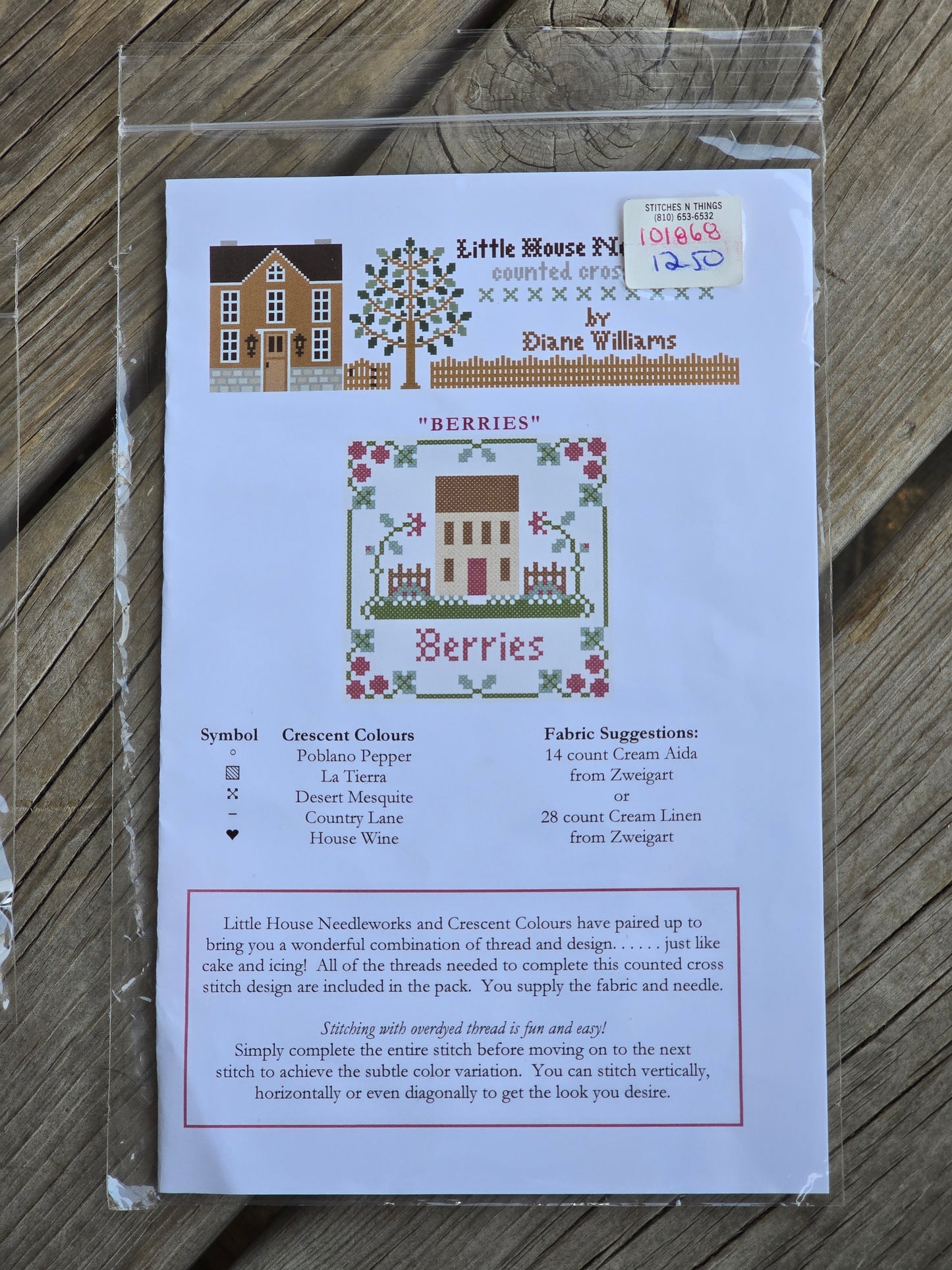 Little House Needleworks - Berries - Cross Stitch Pattern