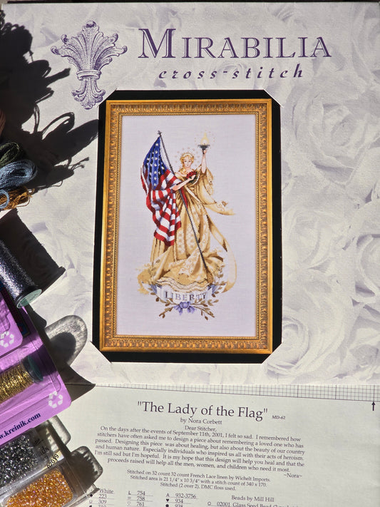Mirabilia - The Lady of the Flag - Cross Stitch Kit