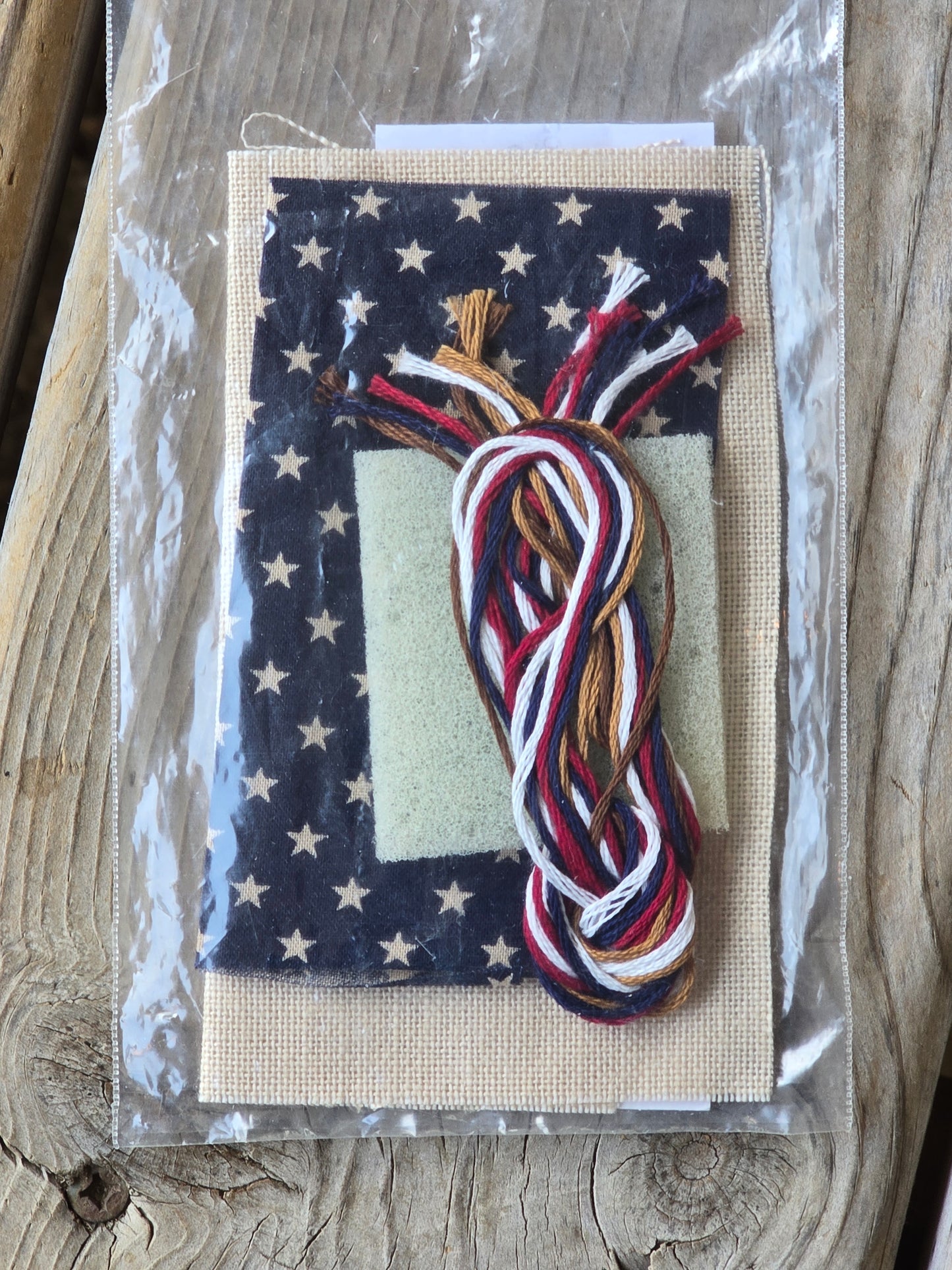 The Prairie Schooler - Stars and Stripes - Mini Promo Card - Cross Stitch Kit