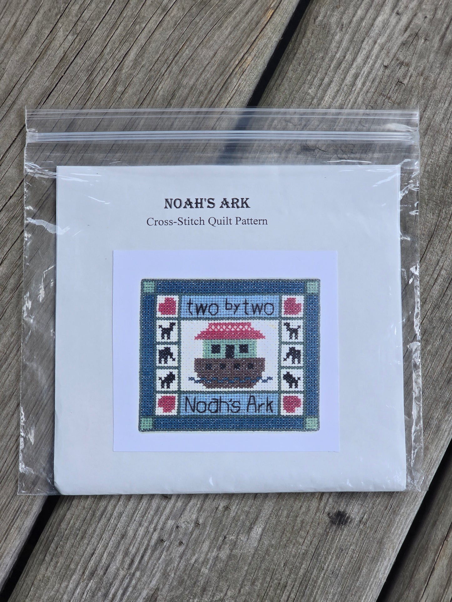 Wee Darlings - Noah's Ark Cross-Stitch Quilt Pattern - Cross Stitch Kit