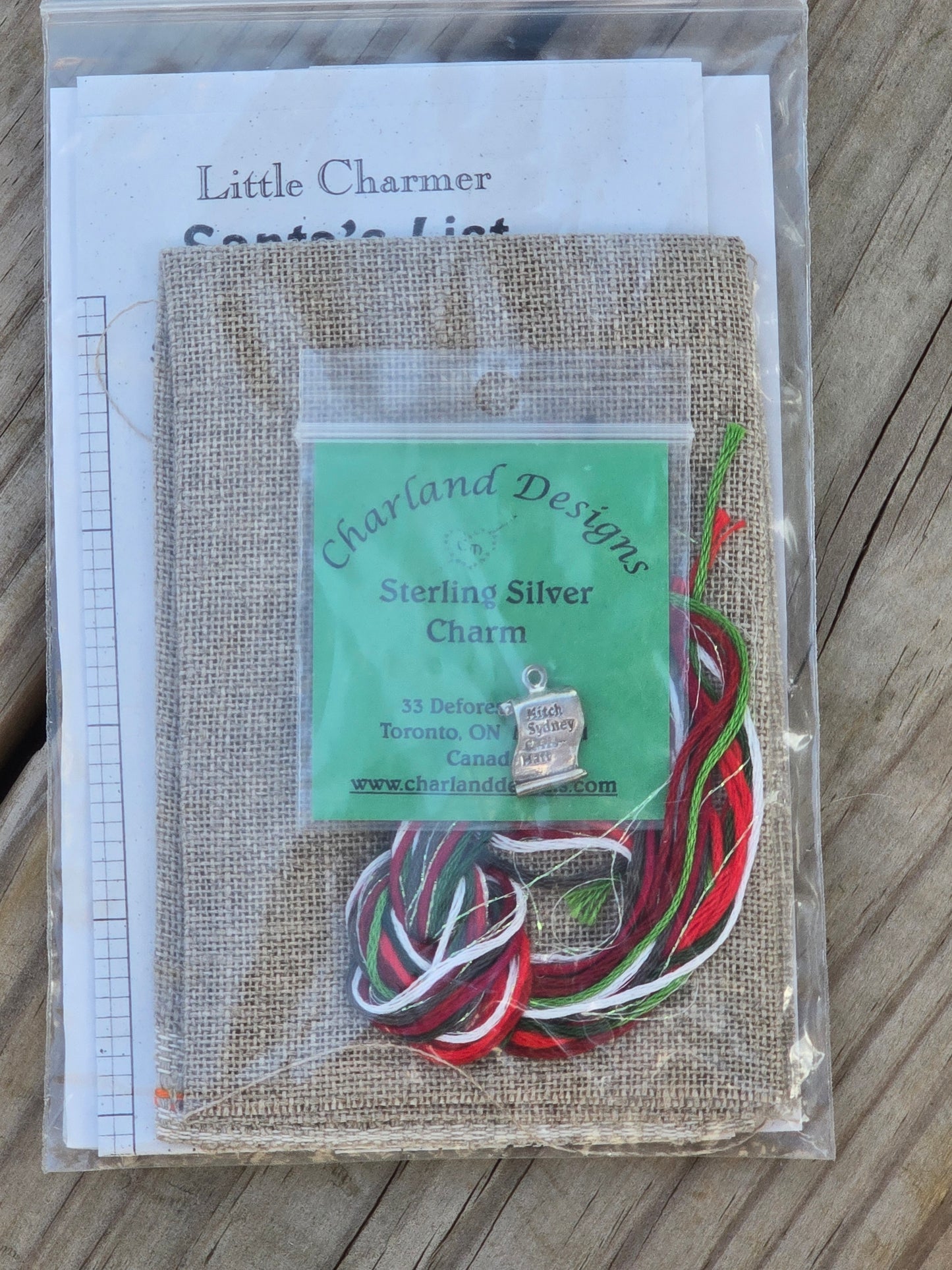 Charland Designs - Santa's List - Little Charmers - Cross Stitch Kit