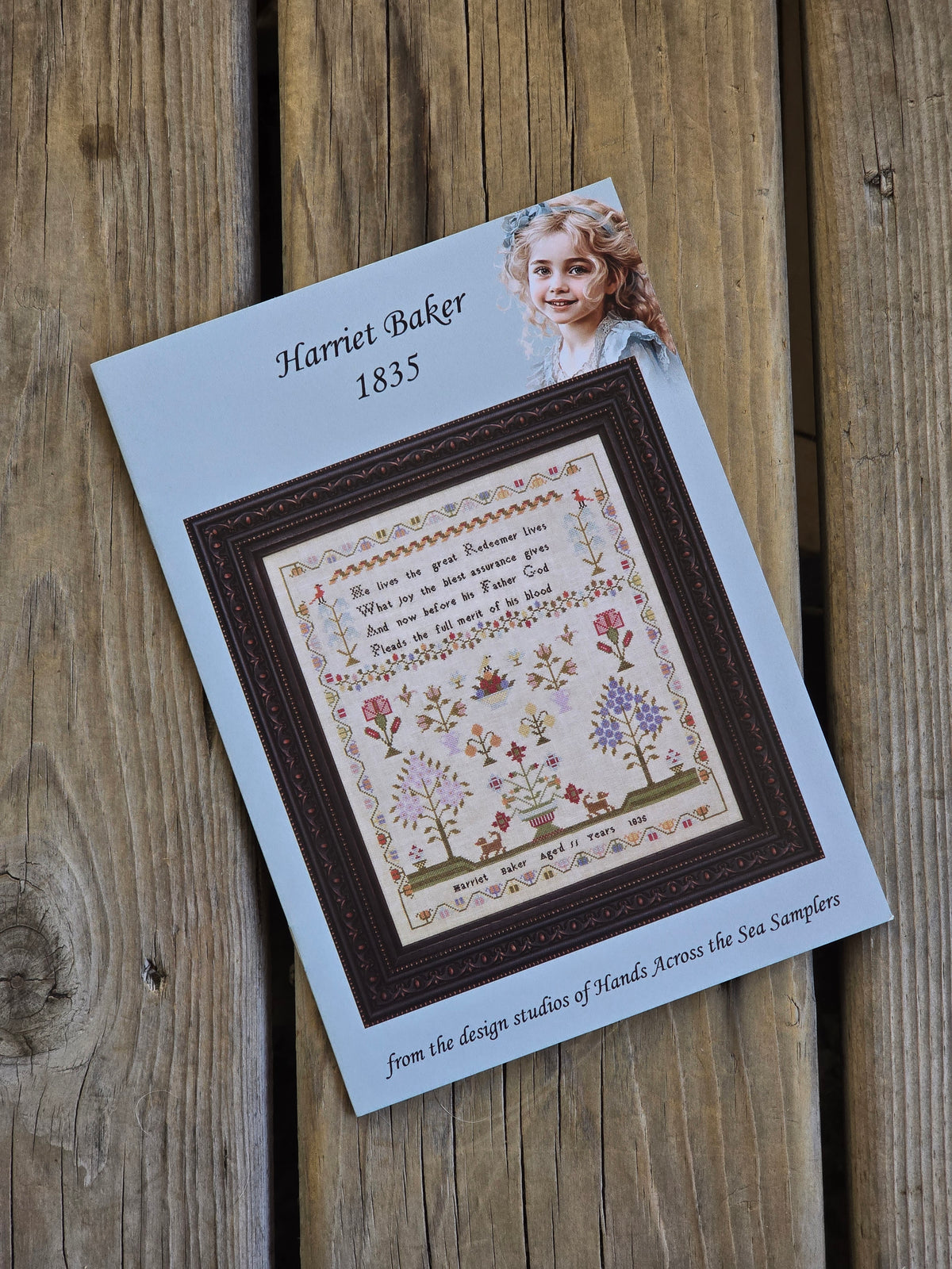 Hands Across The Sea Samplers - Harriet Baker 1835 - Cross Stitch Pattern Booklet