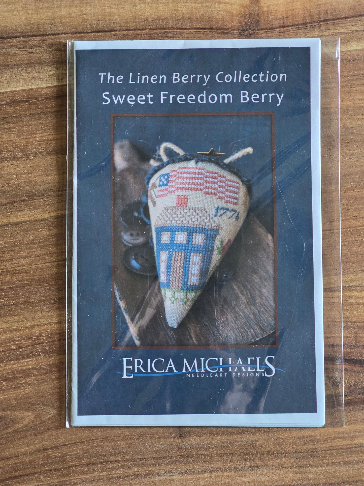 Erica Michaels - The Linen Berry Collection - Sweet Freedom Berry - Cross Stitch Pattern