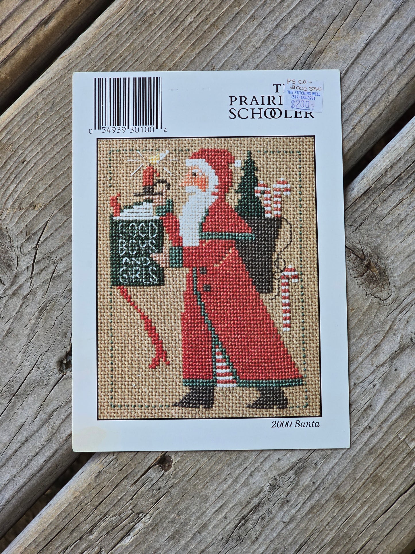 The Prairie Schooler - 2000 Santa - Cross Stitch Pattern