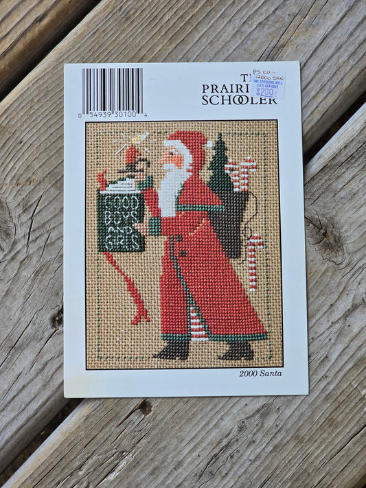 The Prairie Schooler - 2000 Santa - Cross Stitch Pattern