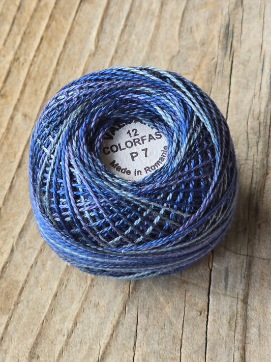 Valdani - Perle Cotton - Hand-Dyed - Size 12 - #P7 - Thread