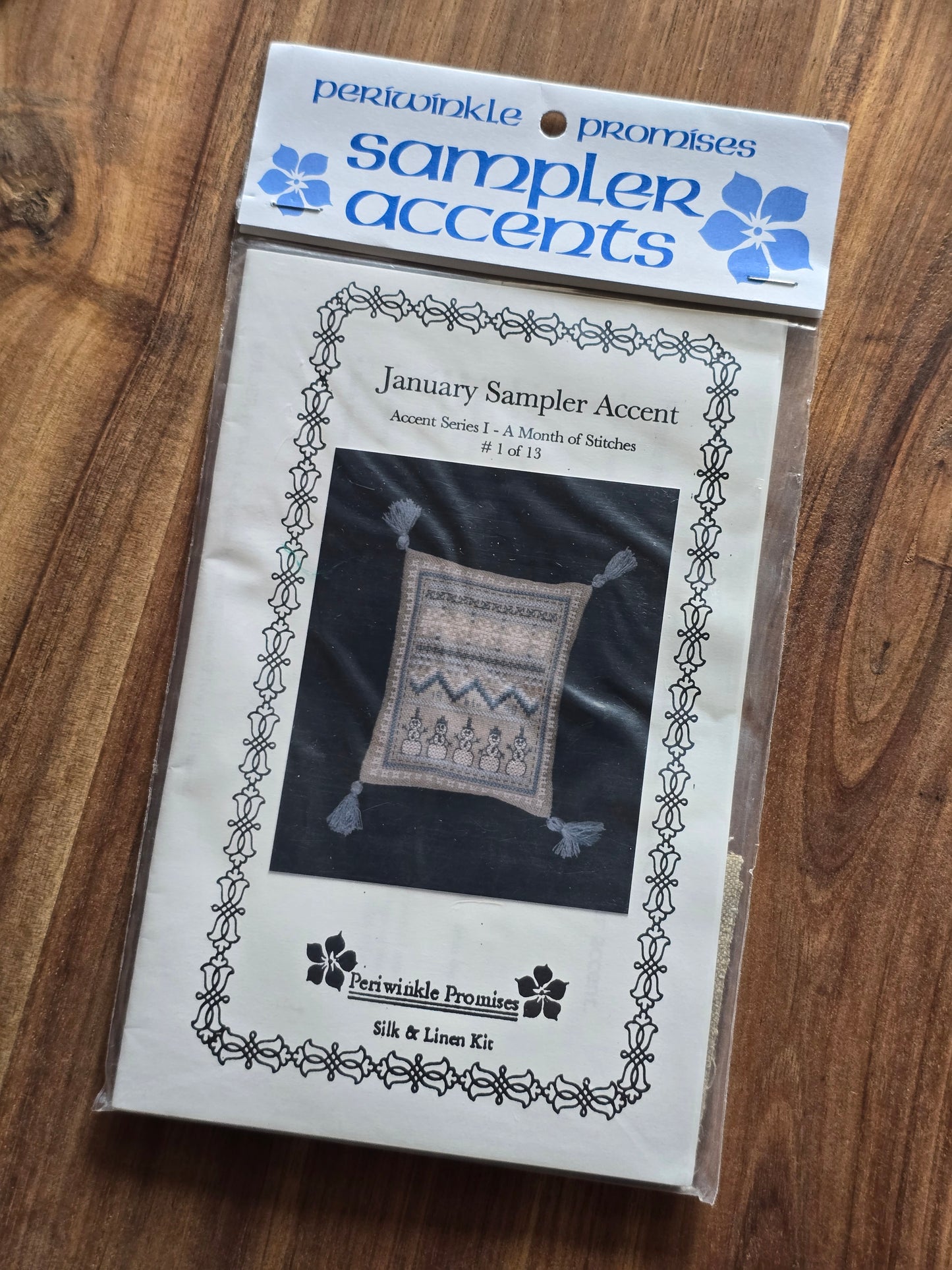 Periwinkle Promises - Sampler Accents - January Sampler Accents - Cross Stitch Kit