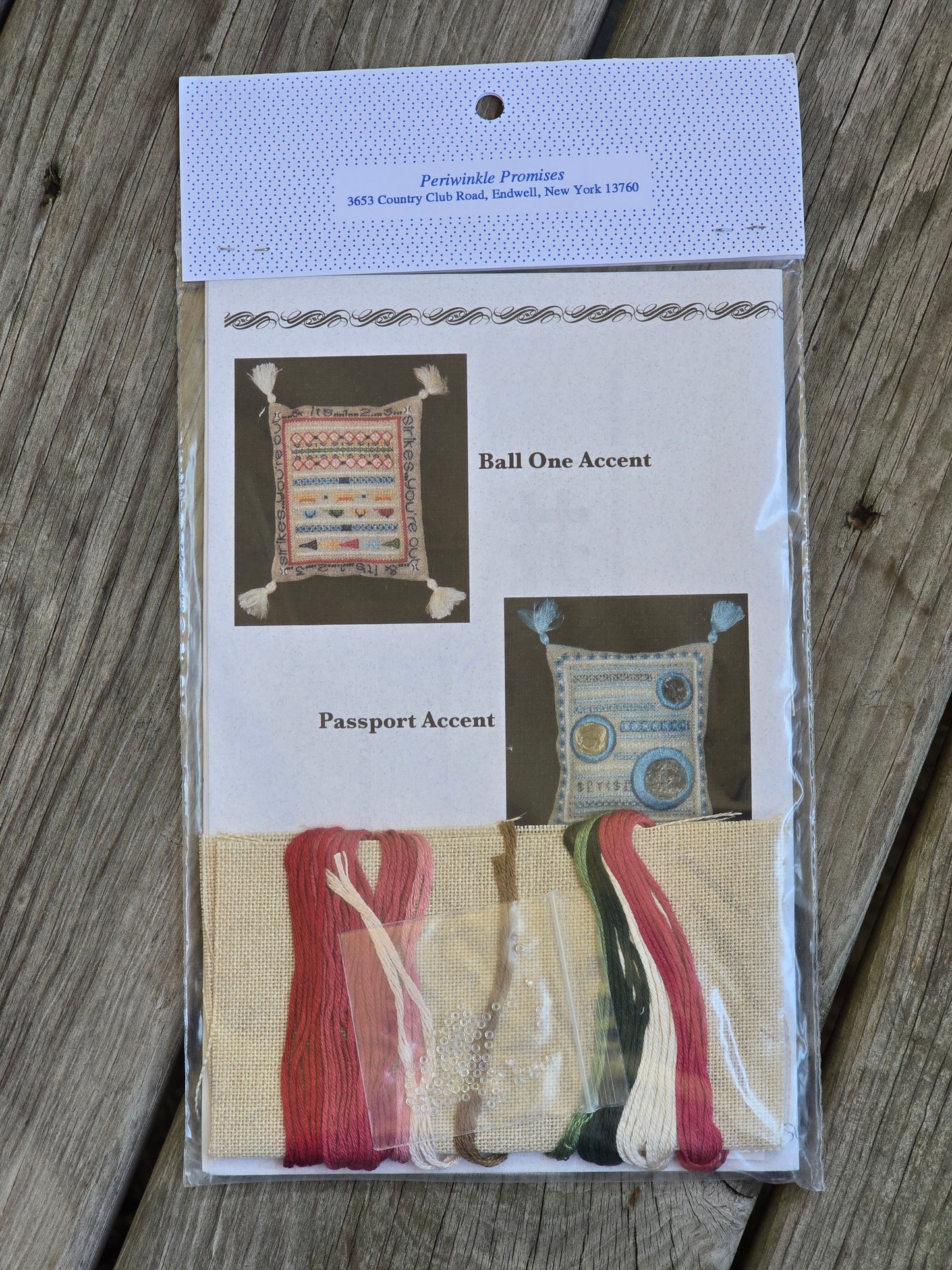 Periwinkle Promises - Bicycle Built for Two - Sampler Accents - Cross Stitch Kit
