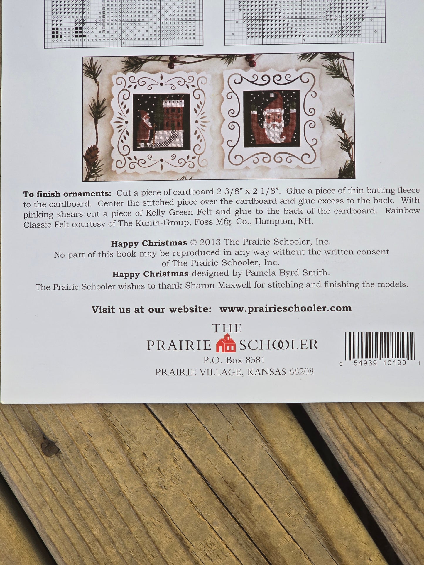The Prairie Schooler - Happy Christmas - Book No. 190 - Cross Stitch Pattern