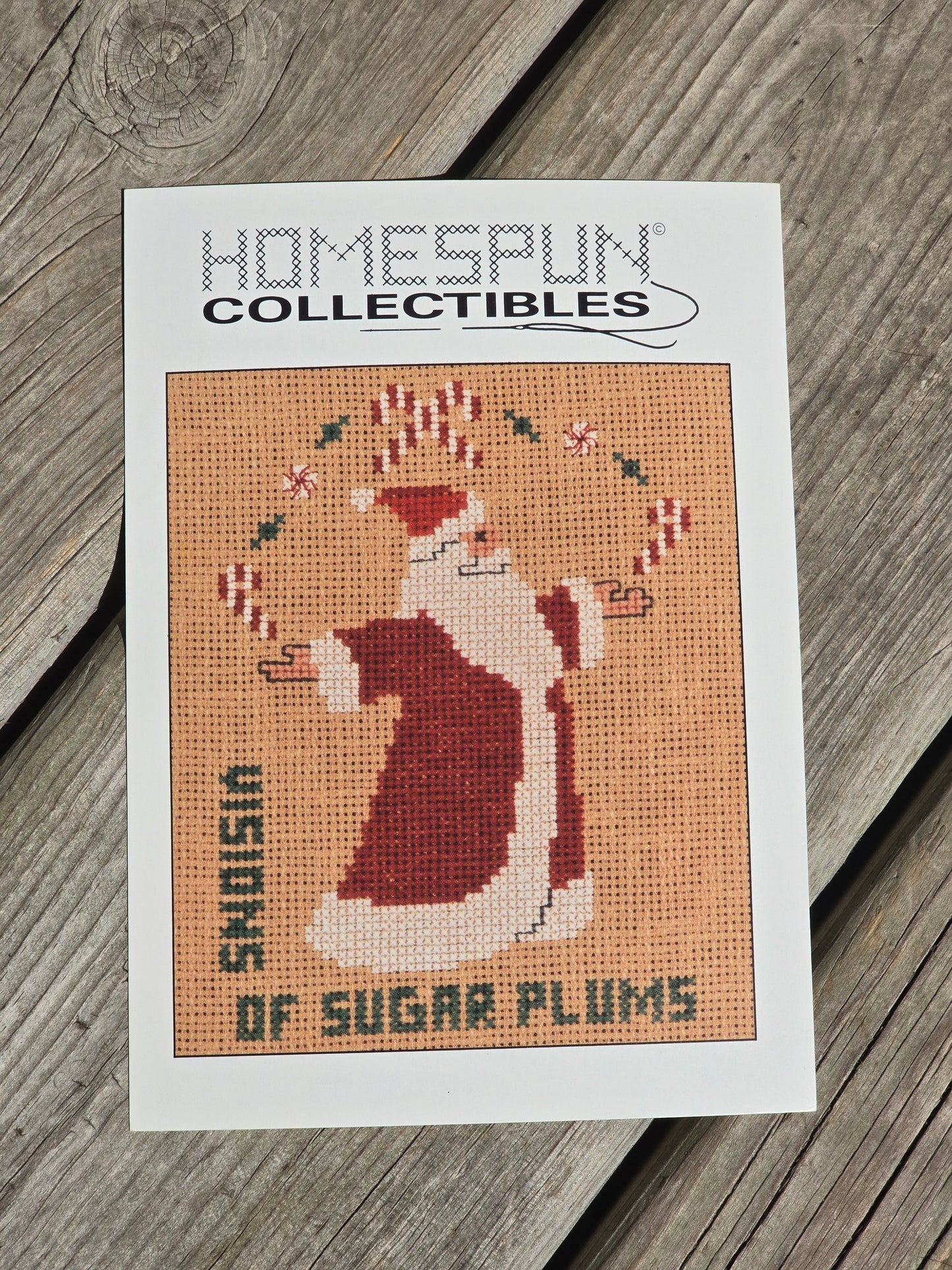 Homespun Collectibles - Santa Visions of Sugar Plums - #33 - Cross Stitch Pattern