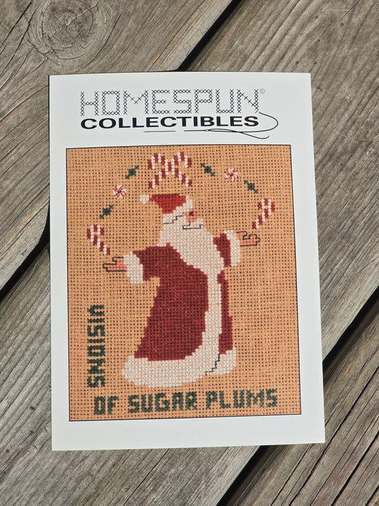 Homespun Collectibles - Santa Visions of Sugar Plums - #33 - Cross Stitch Pattern
