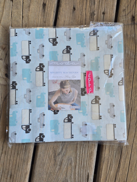 Moda - Lydia Nelson of Dreamy Quilts - Mighty Machines - Quilting Fabric - Layer Cake